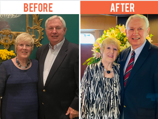 June & Jerry E. - Lost a combined 80 pounds!