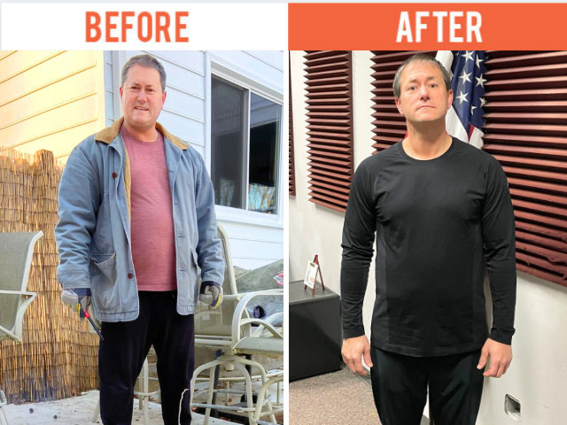 James T. Weightloss Before and After